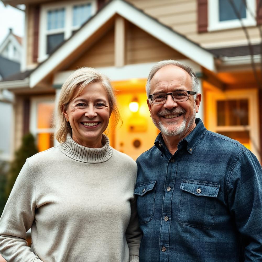 Happy homeowner after insulation upgrade